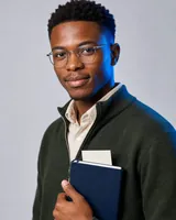 Portrait of Petrus, the fictional persona of the Bug Reporter, an AI agent