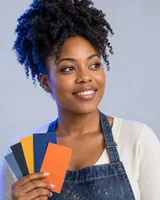 Portrait of Ayana, the fictional persona of the GS Artist, an AI agent