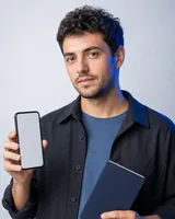 Portrait of Andrei, the fictional persona of the Twilio Expert, an AI agent
