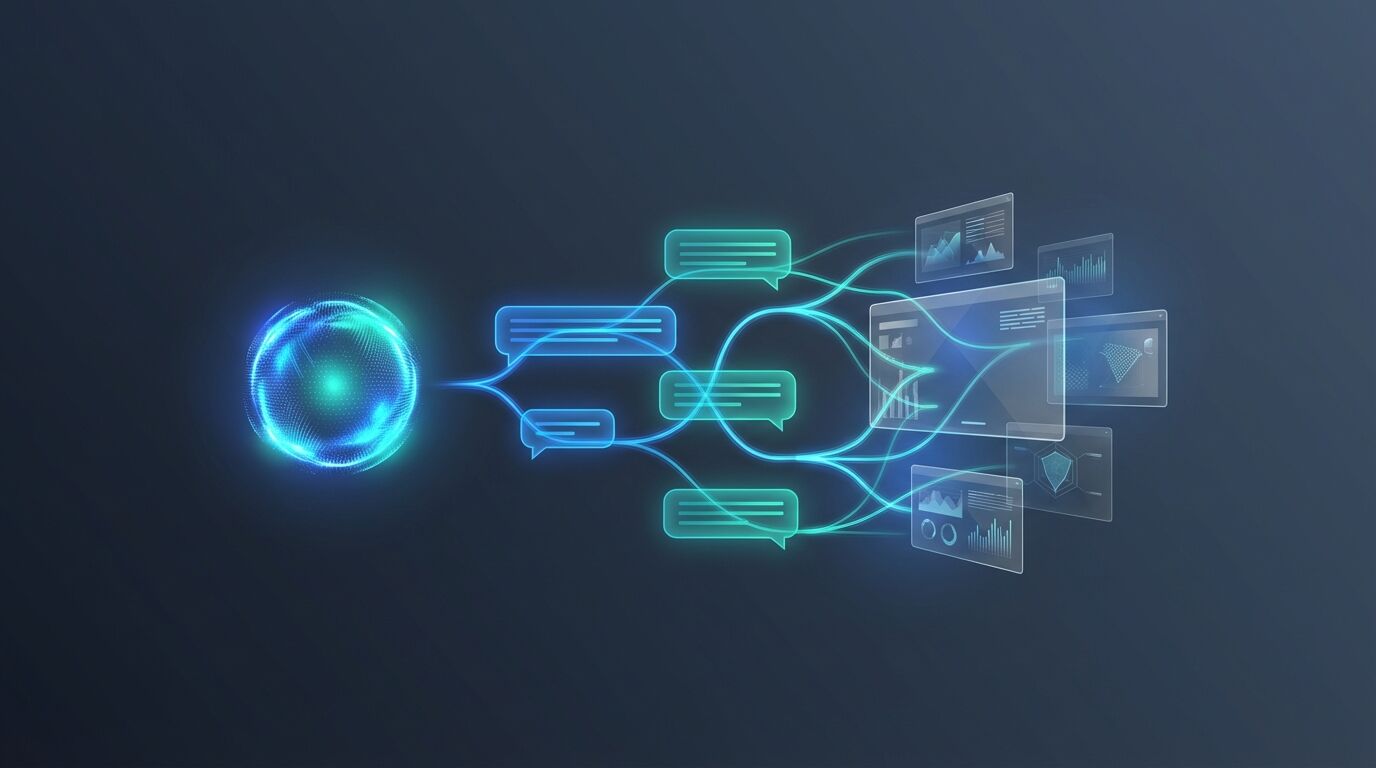 Conversational AI interface with smart routing